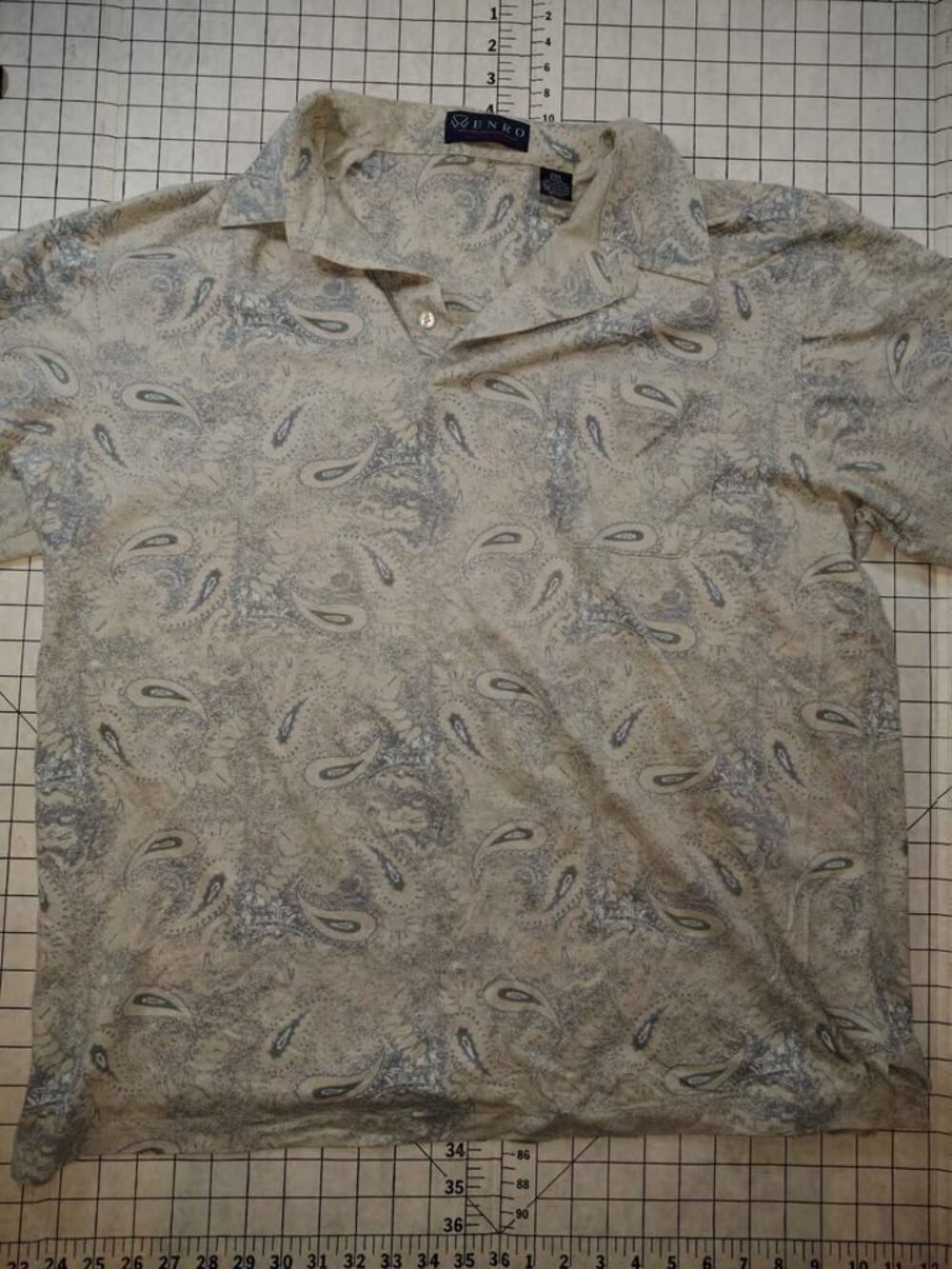 Men's Enro Cotton Mist Paisley Polo Shirt